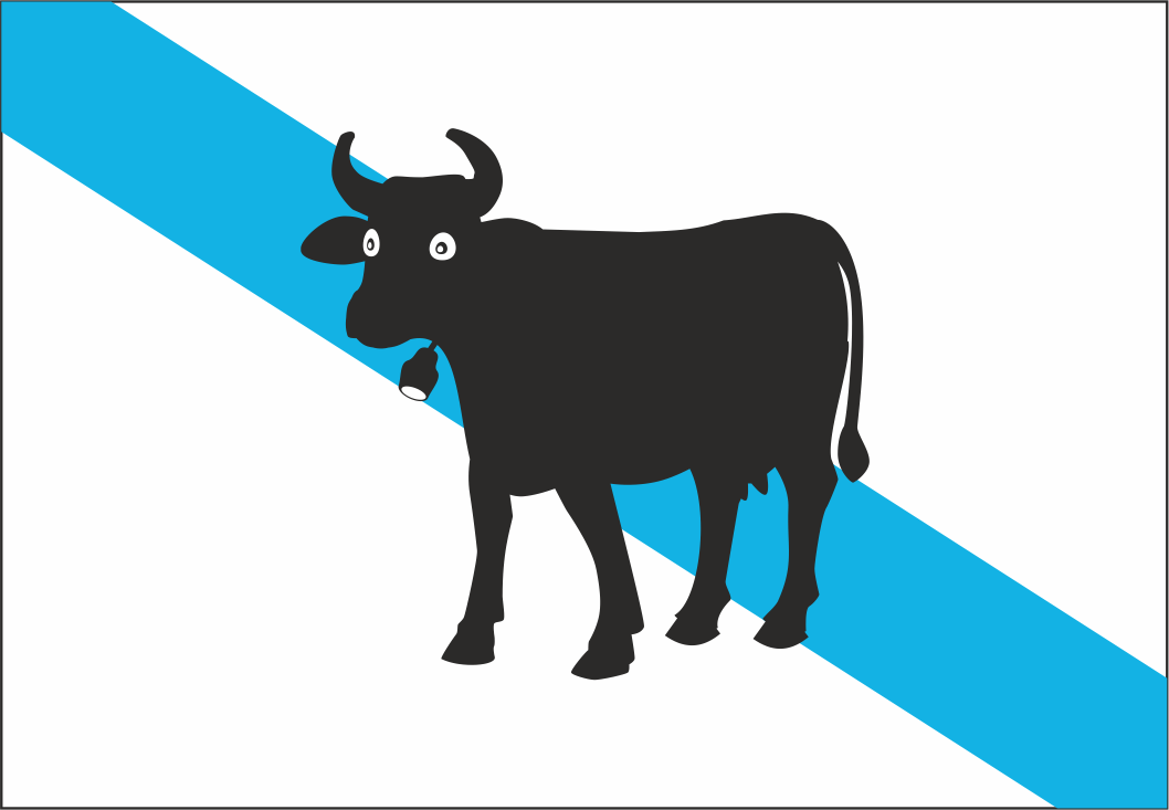 Bandera Galícia con Vaca
