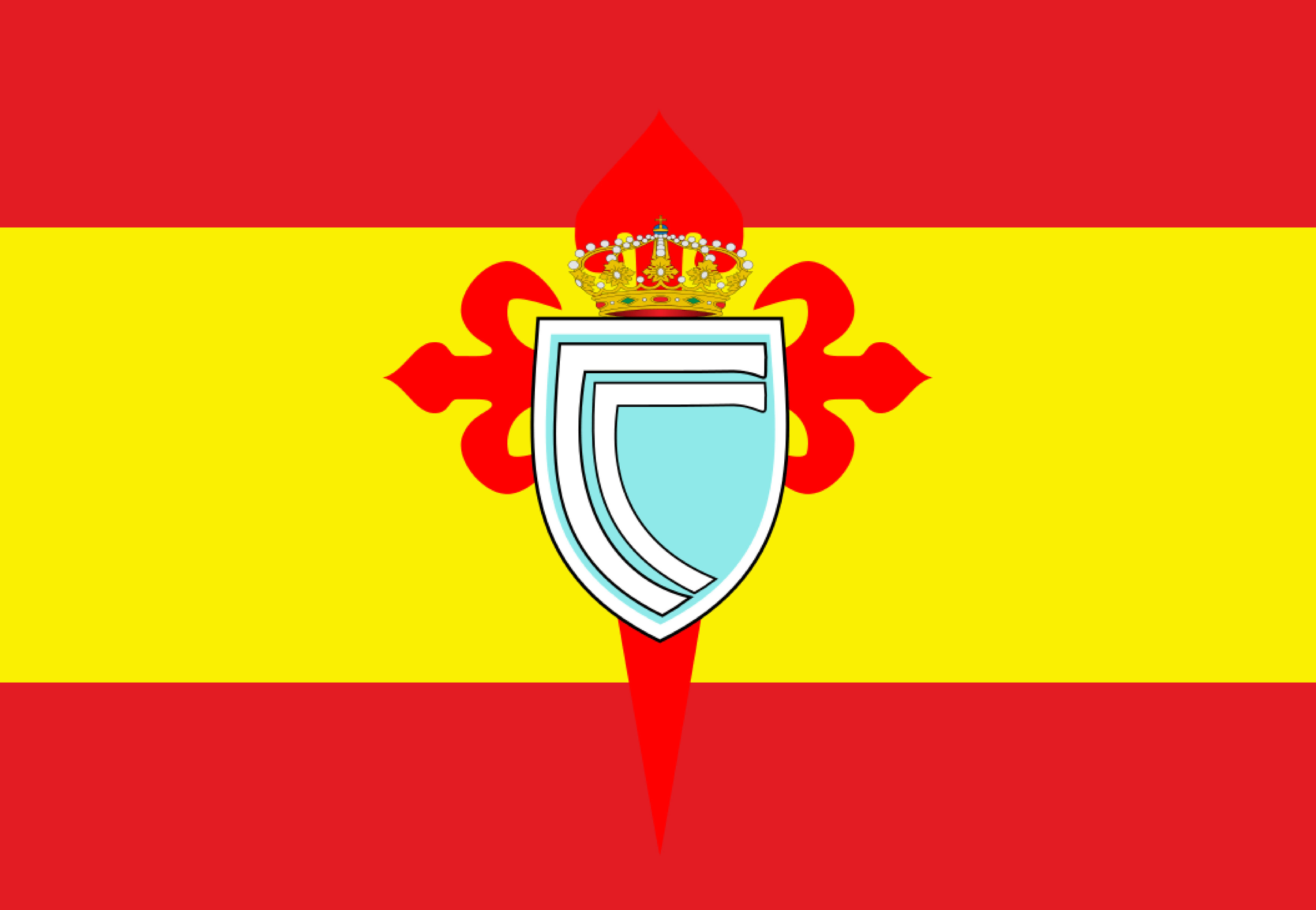 Bandera España Celta De Vigo - Banderas y Soportes