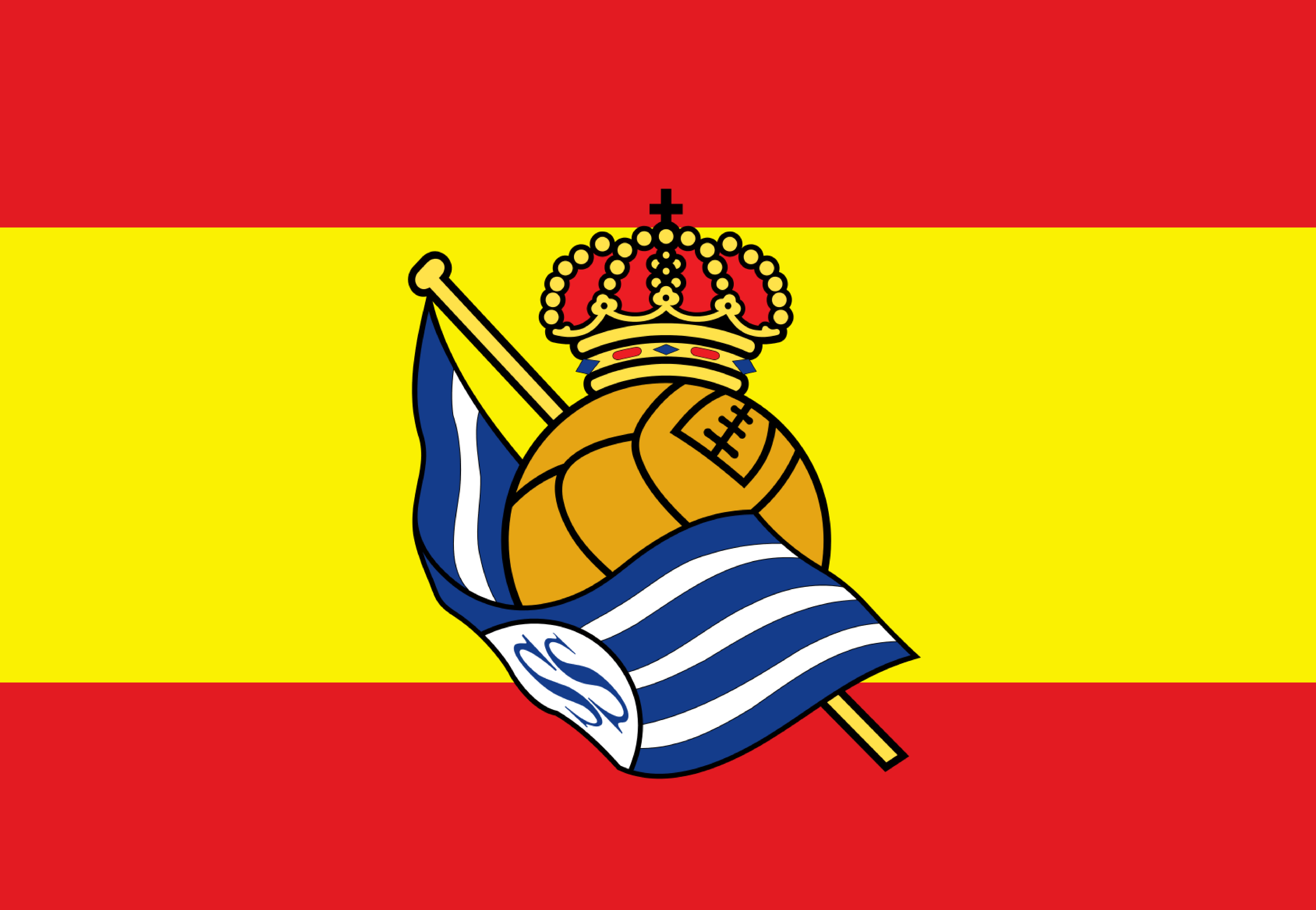 Bandera España Real Sociedad - Banderas y Soportes