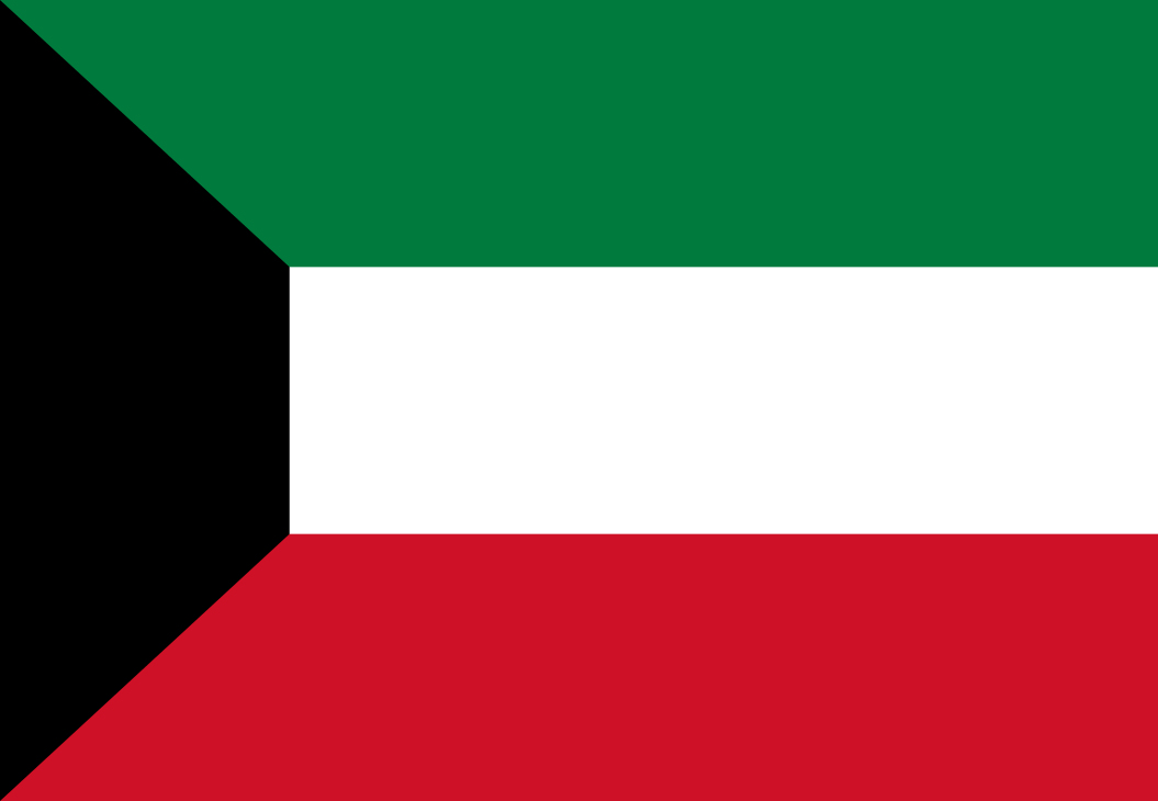 mariposa Adelante reputación Bandera de Kuwait - Banderas y Soportes