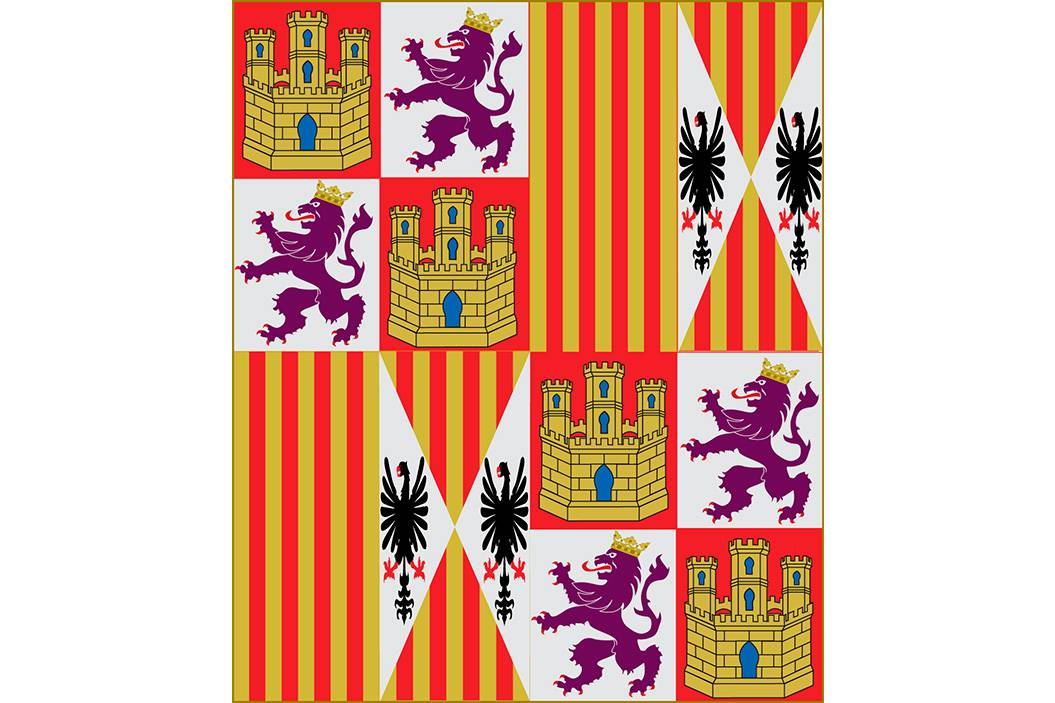 bandera españa reyes catolicos corazon envio gratis 24h